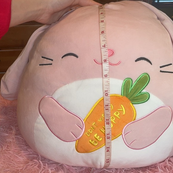 NWT Squishmallow Valentine’s Day/easter holiday pink BOP 16” squishmallow gift - Picture 7 of 14